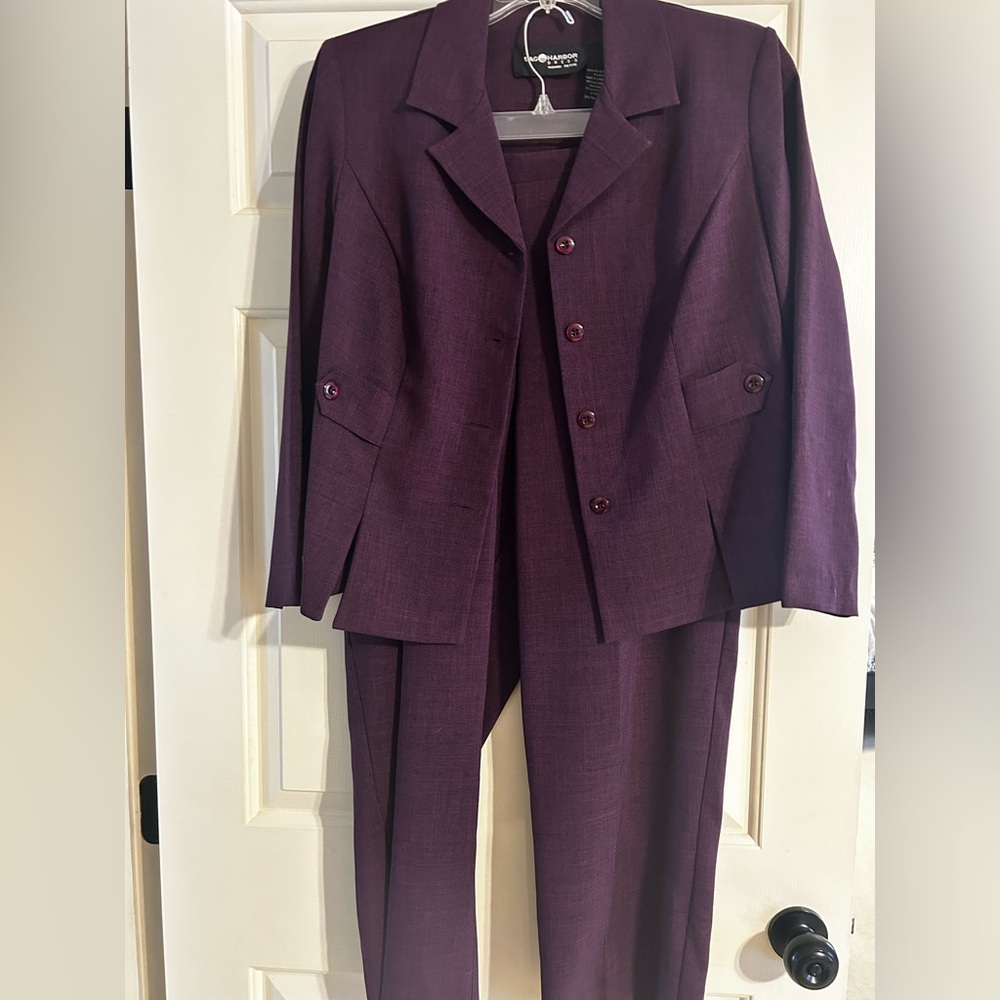 Sag Harbor Deep Purple Women's Suit Set